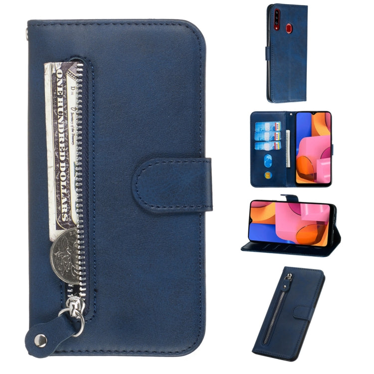 Fashion Calf Texture Zipper Horizontal Flip PU Leather Case, with Holder & Card Slots & Wallet, For Xiaomi Redmi Note 8, For Xiaomi Redmi Note 8 Pro, For Galaxy A10s, For Galaxy A20s