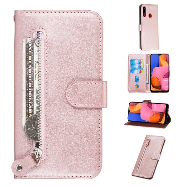 Fashion Calf Texture Zipper Horizontal Flip PU Leather Case, with Holder & Card Slots & Wallet, For Xiaomi Redmi Note 8, For Xiaomi Redmi Note 8 Pro, For Galaxy A10s, For Galaxy A20s