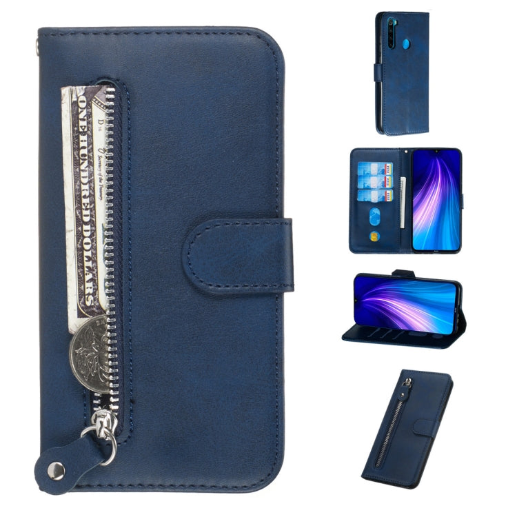 Fashion Calf Texture Zipper Horizontal Flip PU Leather Case, with Holder & Card Slots & Wallet, For Xiaomi Redmi Note 8, For Xiaomi Redmi Note 8 Pro, For Galaxy A10s, For Galaxy A20s