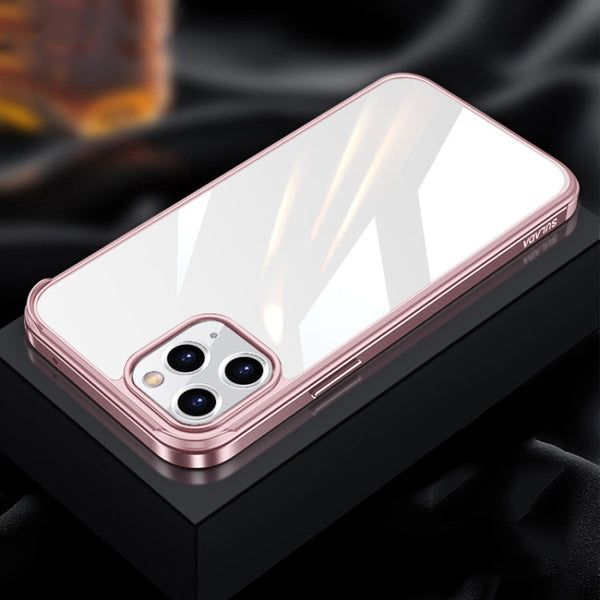 SULADA Metal Frame + Nano Glass + TPU Phone Case, For iPhone 13 mini, For iPhone 13, For iPhone 13 Pro