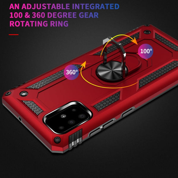 Armor Shockproof TPU + PC Protective Case with 360 Degree Rotation Holder, For Galaxy A51, For Xiaomi Mi CC9 Pro