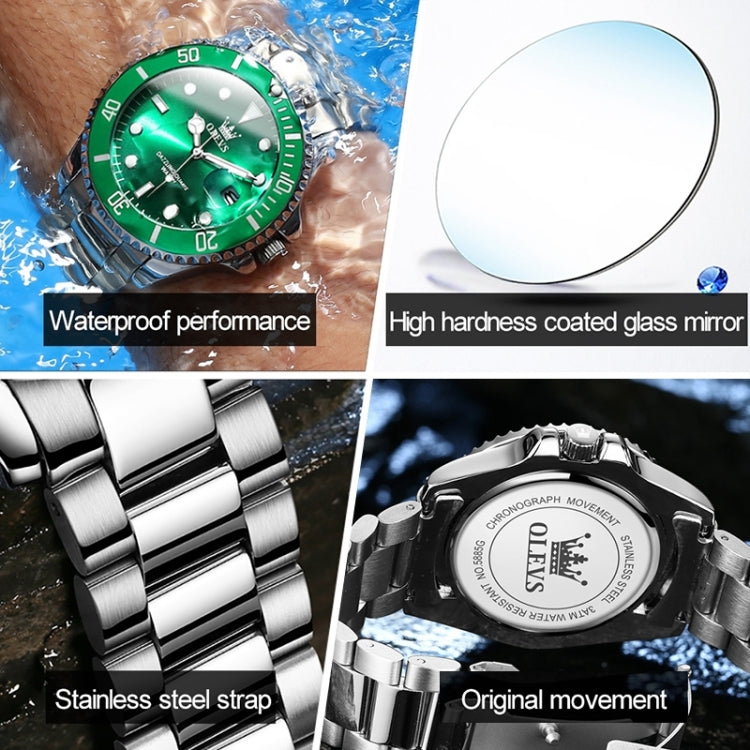 OLEVS 5885 Men Fashion Waterproof Luminous Quartz Watch