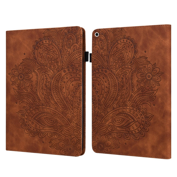 Peacock Embossed Pattern TPU + PU Leather Smart Tablet Case with Sleep / Wake-up, For iPad 10.2 2019 / Pro 10.5 inch, For iPad 5 / 6 / 7 / 8 2017, For iPad Air 2022 / Air 2020 10.9