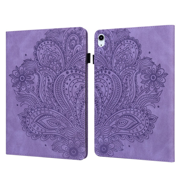 Peacock Embossed Pattern TPU + PU Leather Smart Tablet Case with Sleep / Wake-up, For iPad 10.2 2019 / Pro 10.5 inch, For iPad 5 / 6 / 7 / 8 2017, For iPad Air 2022 / Air 2020 10.9