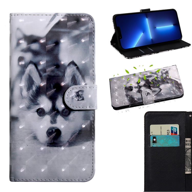 3D Painting Pattern Coloured Drawing Leather Phone Case, For iPhone 13 Pro Max, For iPhone 13 Pro