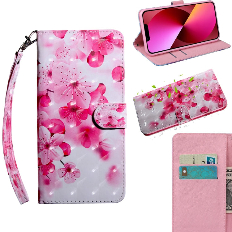 3D Painting Pattern Coloured Drawing Leather Phone Case, For iPhone 13, For iPhone 13 mini