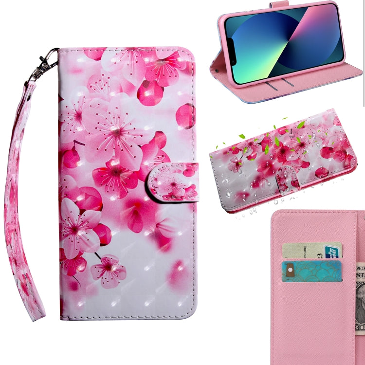 3D Painting Pattern Coloured Drawing Leather Phone Case, For iPhone 13, For iPhone 13 mini