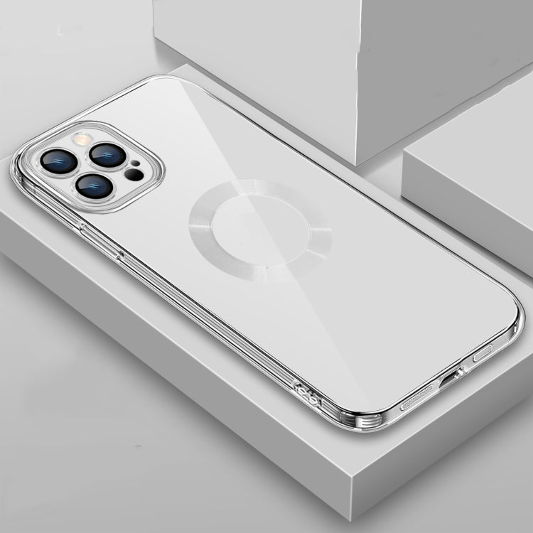 9D Electroplated Edge Len Film Clear PC + TPU Shockproof Case, For iPhone 13 Pro, For iPhone 13 Pro Max