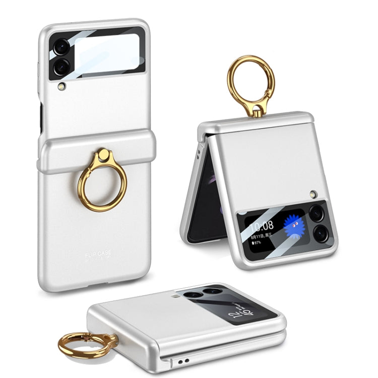 GKK Magnetic Hinged Flip Case with Ring Holder, For Samsung Galaxy Z Flip3 5G