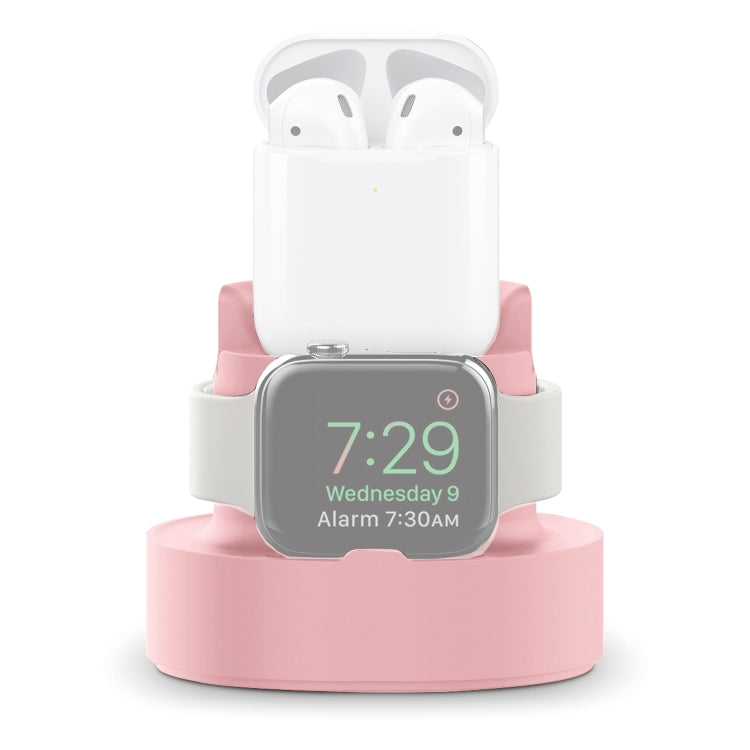 A001 3 In 1 Silicone Charging Holder for iPhone / iWatch / AirPods
