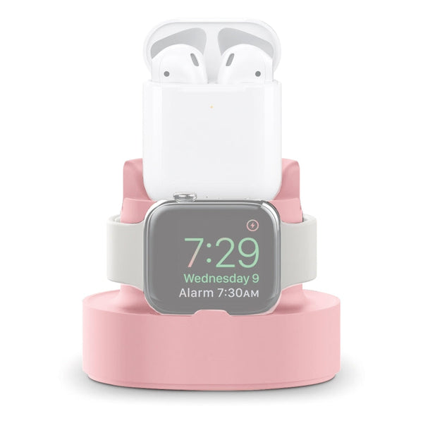 A001 3 In 1 Silicone Charging Holder for iPhone / iWatch / AirPods