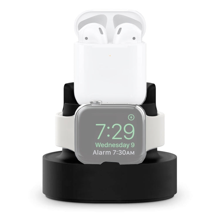 A001 3 In 1 Silicone Charging Holder for iPhone / iWatch / AirPods