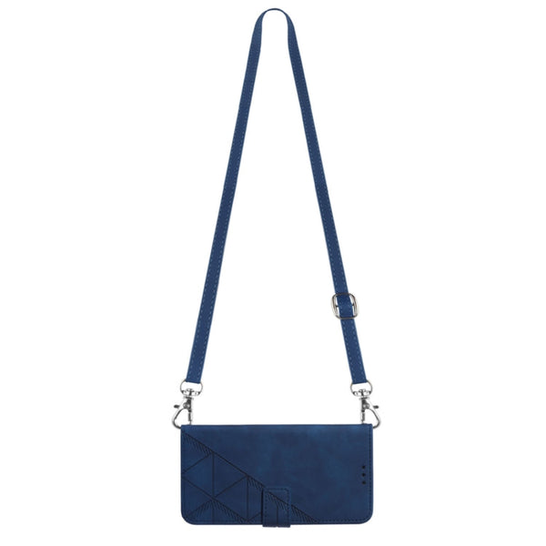 Crossbody 3D Embossed Flip Leather Phone Case