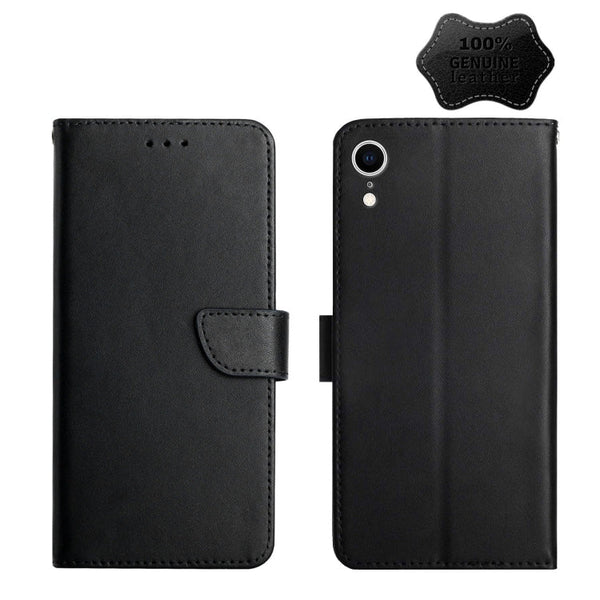 Genuine Leather Fingerprint-proof Horizontal Flip Phone Case, For iPhone X, For iPhone XR, For iPhone XS Max