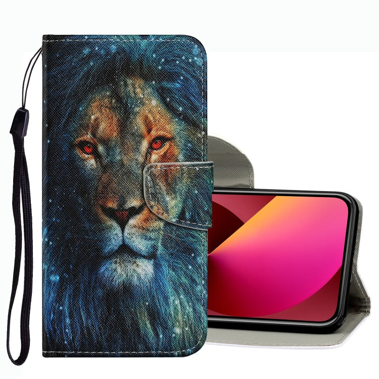 Coloured Drawing Pattern Leather Phone Case, For iPhone 13