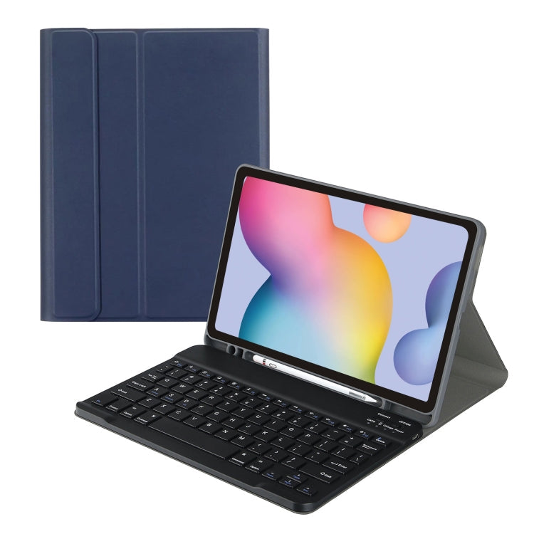 A7 Square Cap Bluetooth Keyboard Leather Case with Pen Slot for Samsung Galaxy Tab S6 Lite / S7 / A7 10.4 2020