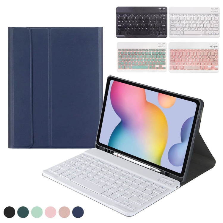 A7 Square Cap Bluetooth Keyboard Leather Case with Pen Slot for Samsung Galaxy Tab S6 Lite / S7 / A7 10.4 2020