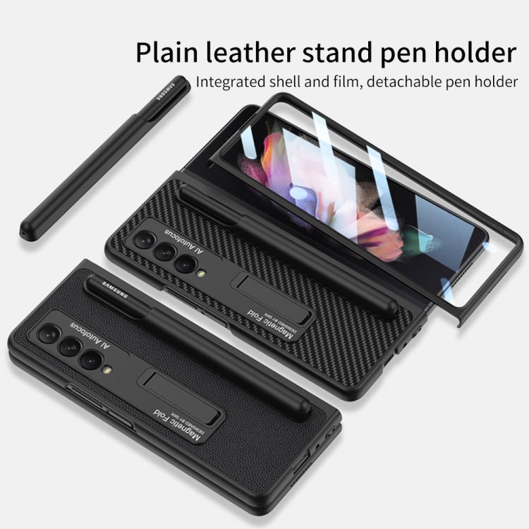 GKK Ultra-thin Shockproof Leather Protective Case with Holder & Pen Slots, For Samsung Galaxy Z Fold3 5G