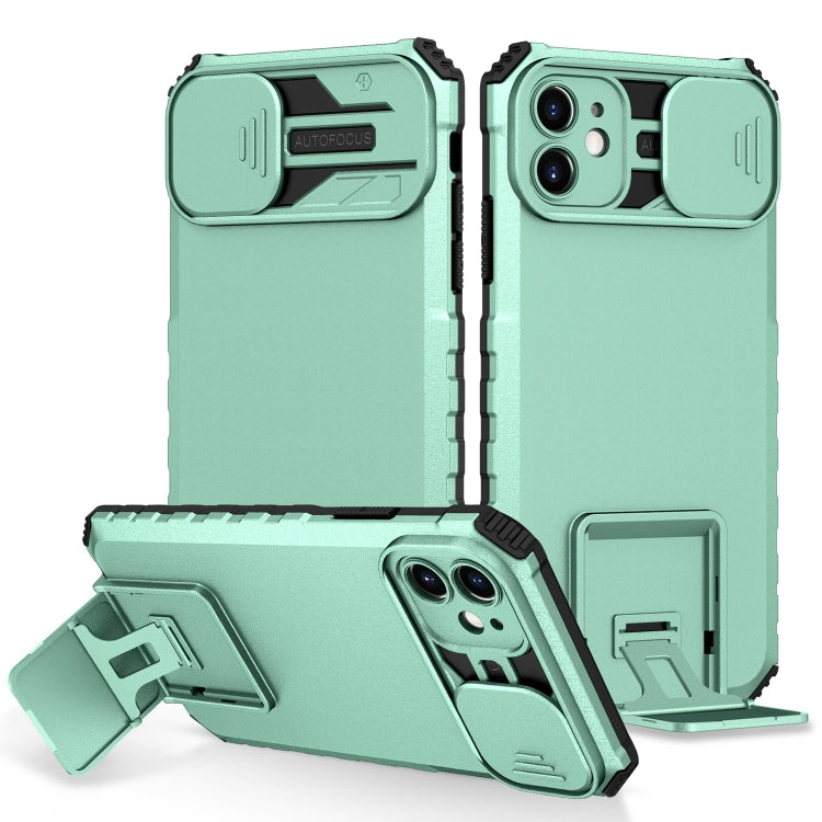 Stereoscopic Holder Sliding Camshield Phone Case, For iPhone 11, For iPhone 12, For iPhone 12 Pro