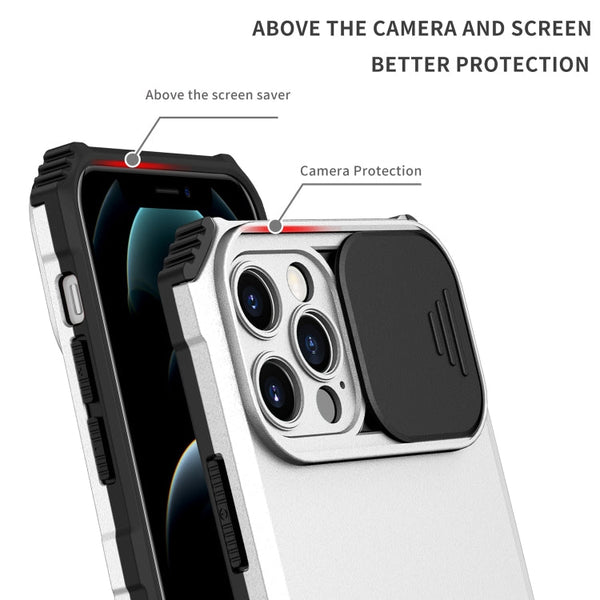 Stereoscopic Holder Sliding Camshield Phone Case, For iPhone 13, For iPhone 11 Pro, For iPhone 11 Pro Max