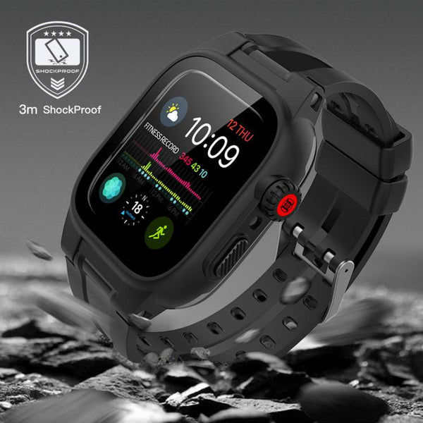 RedPepper TPU + PC + Silicone Waterproof Watch Case For Apple Watch Series 9 / 8 / 7 41mm