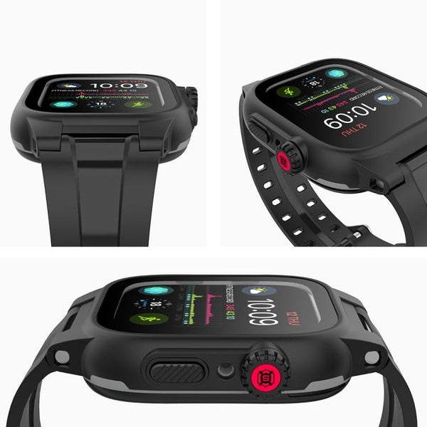 RedPepper TPU + PC + Silicone Waterproof Watch Case For Apple Watch Series 9 / 8 / 7 41mm