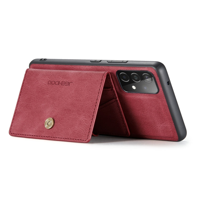 JEEHOOD Retro Magnetic Detachable Leather Phone Case, For Samsung Galaxy A32 4G