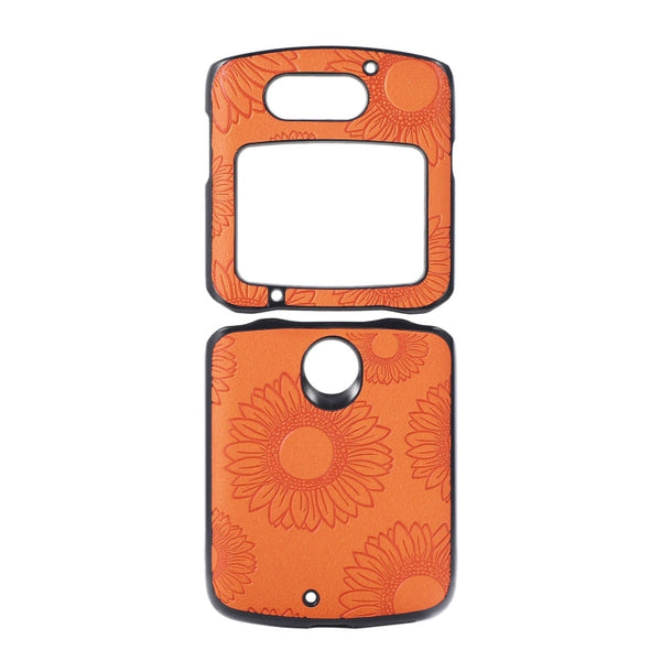 Sunflower Pattern PU+TPU+PC Shockproof Phone Case