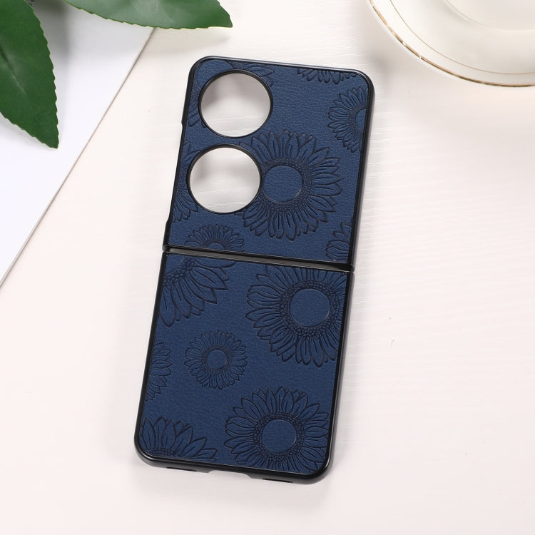 Sunflower Pattern PU+TPU+PC Shockproof Phone Case