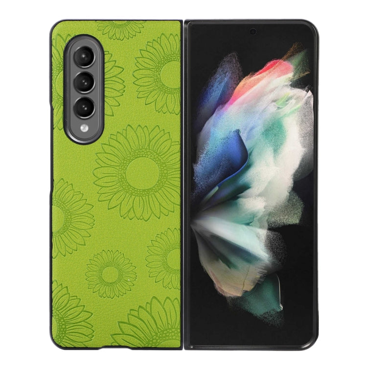 Sunflower Pattern PU+TPU+PC Shockproof Phone Case