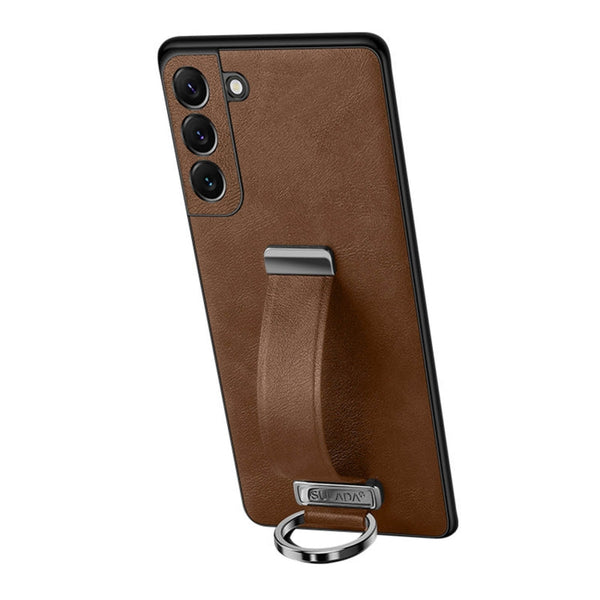 SULADA Cool Series PC + Leather Texture Skin Feel Shockproof Phone Case