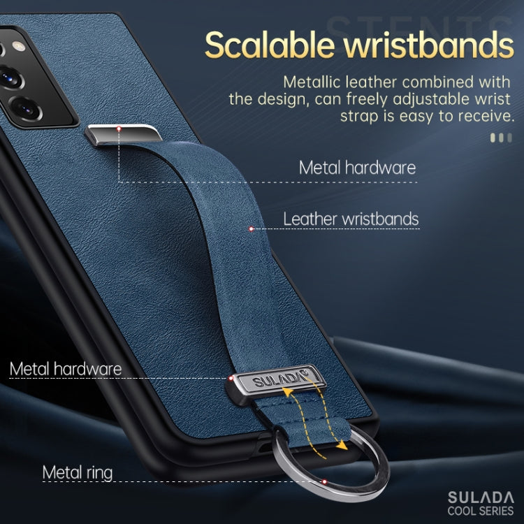 SULADA Cool Series PC + Leather Texture Skin Feel Shockproof Phone Case