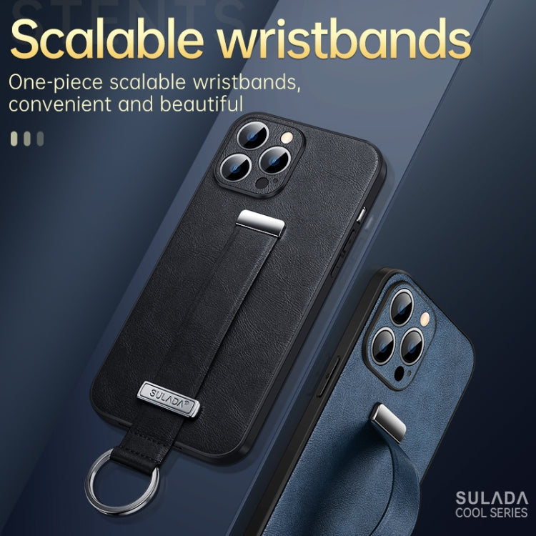 SULADA Cool Series PC + Leather Texture Skin Feel Shockproof Phone Case