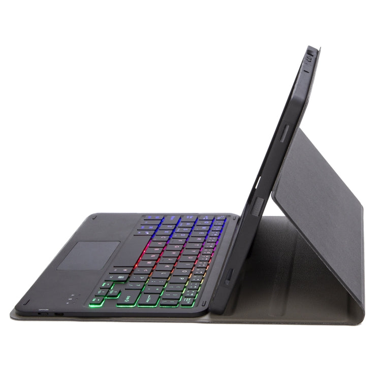 A700B-AS Lambskin Texture Backlight Bluetooth Keyboard Leather Tablet Case