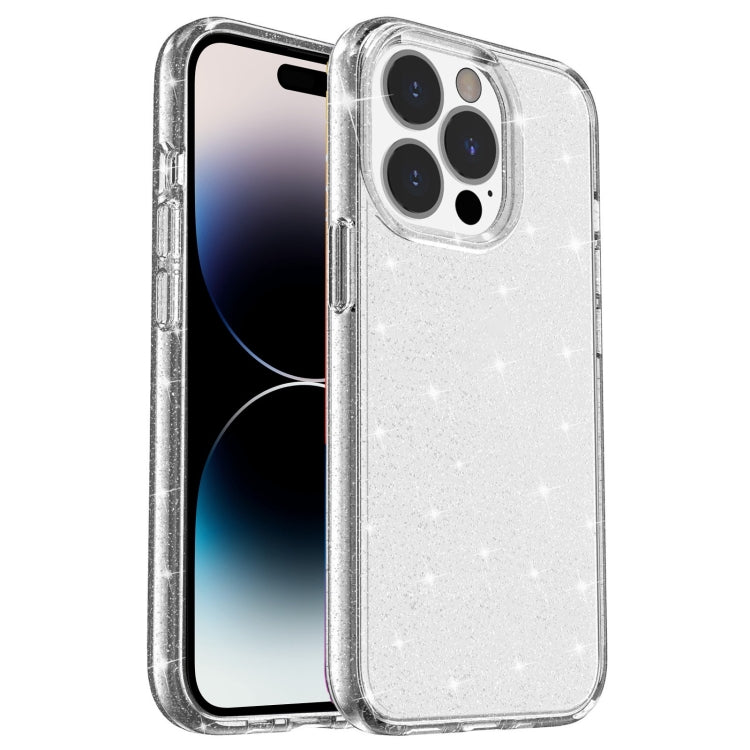 Shockproof Terminator Style Glitter Powder Protective Case, For iPhone 14, For iPhone 14 Pro, For iPhone 14 Plus, For iPhone 14 Pro Max