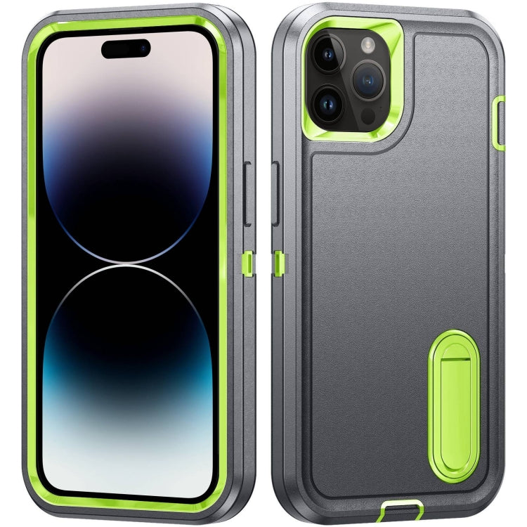 3 in 1 Rugged Holder Phone Case, For iPhone 14 Pro, For iPhone 14 Pro Max