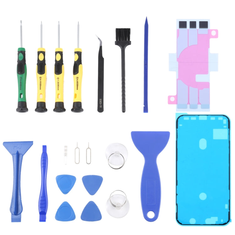 JIAFA JF-8182 21 in 1 Battery Adhesive + LCD Frame Waterproof Adhesive + Repair Tool Set, For iPhone 11, For iPhone 11 Pro, For iPhone 11 Pro Max, For iPhone 12, For iPhone 12 mini, For iPhone 12 Pro, For iPhone 12 Pro Max, For iPhone 13               ...