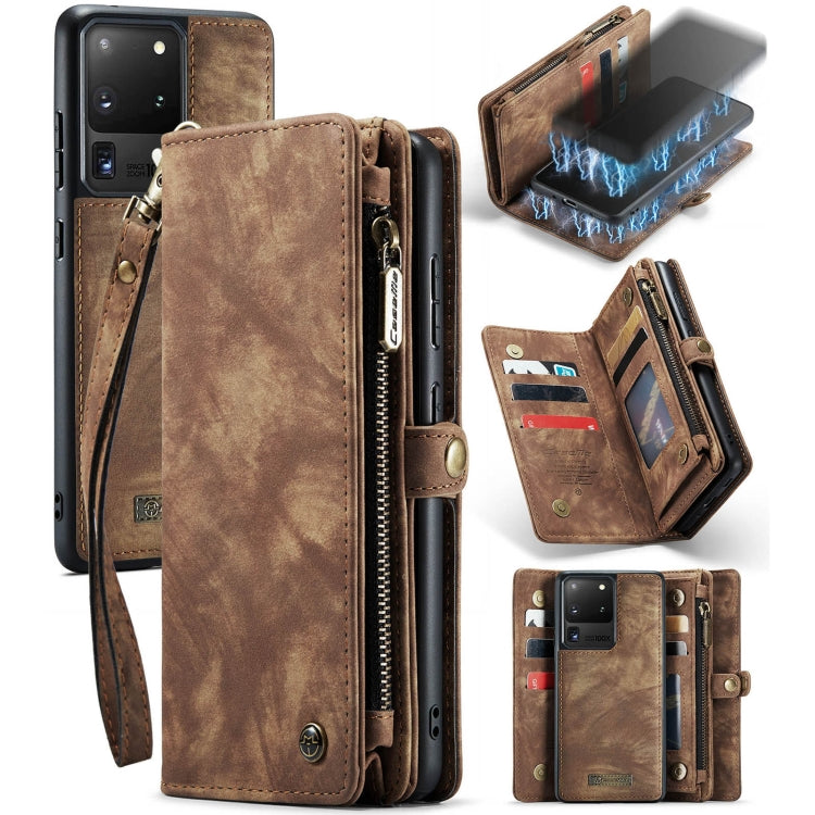 CaseMe Detachable Multifunctional Horizontal Flip Leather Case, with Card Slot & Holder & Zipper Wallet & Photo Frame