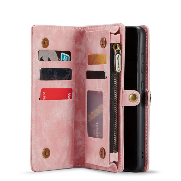CaseMe Detachable Multifunctional Horizontal Flip Leather Case, with Card Slot & Holder & Zipper Wallet & Photo Frame