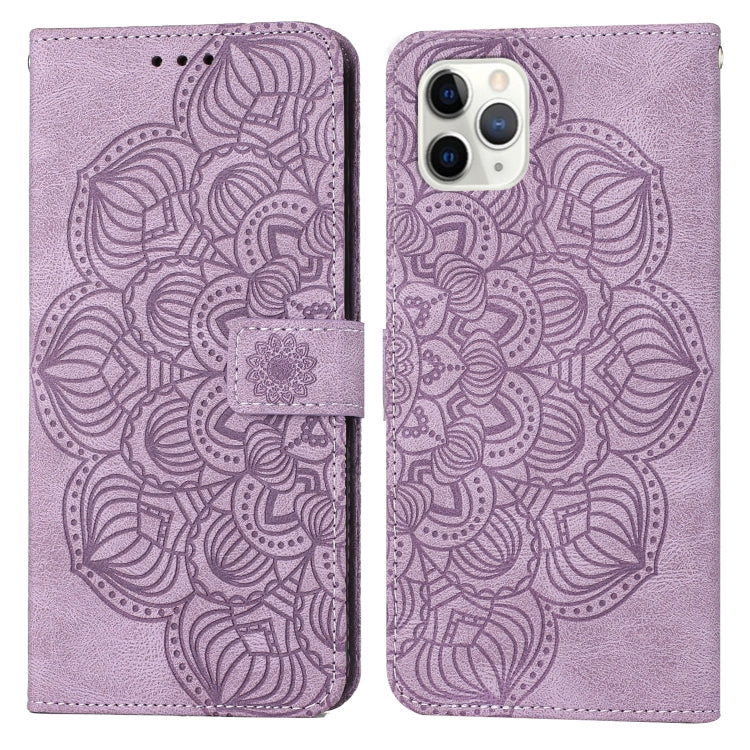 Mandala Embossed Flip Leather Phone Case, For iPhone 11 Pro, For iPhone 11 Pro Max, For iPhone X / XS, For iPhone XR