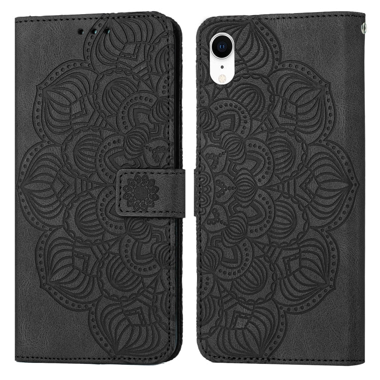 Mandala Embossed Flip Leather Phone Case, For iPhone 11 Pro, For iPhone 11 Pro Max, For iPhone X / XS, For iPhone XR