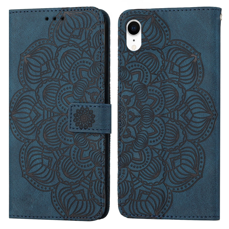 Mandala Embossed Flip Leather Phone Case, For iPhone 11 Pro, For iPhone 11 Pro Max, For iPhone X / XS, For iPhone XR