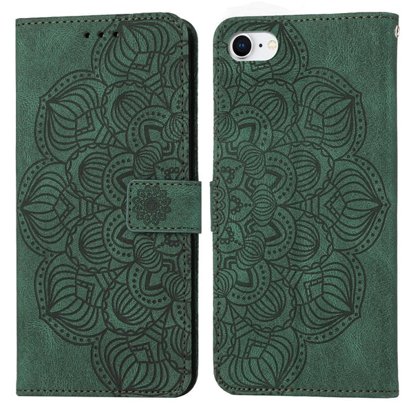Mandala Embossed Flip Leather Phone Case, For iPhone XS Max, For iPhone SE 2022 / 2020 / 8 / 7, For iPhone 7 Plus / 8 Plus
