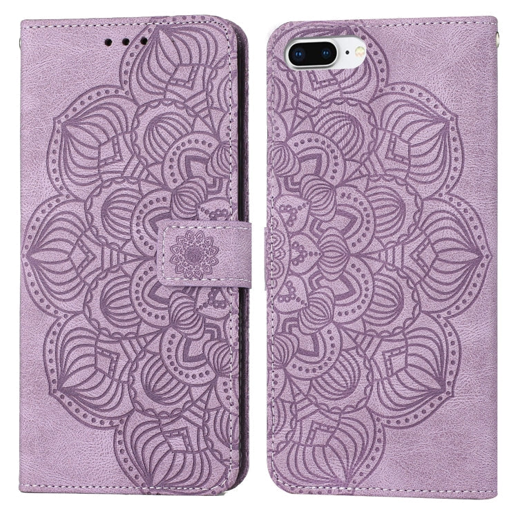 Mandala Embossed Flip Leather Phone Case, For iPhone XS Max, For iPhone SE 2022 / 2020 / 8 / 7, For iPhone 7 Plus / 8 Plus