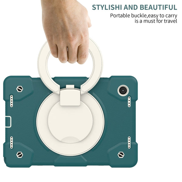 Silicone + PC Full Body Protection Tablet Case With Holder & Strap