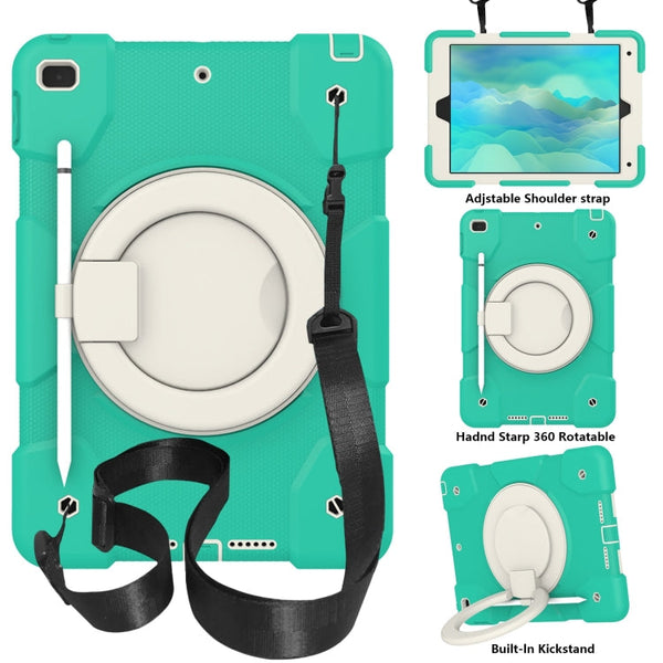 Silicone + PC Full Body Protection Tablet Case With Holder & Strap