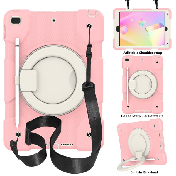 Silicone + PC Full Body Protection Tablet Case With Holder & Strap