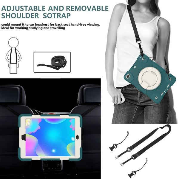 Silicone + PC Full Body Protection Tablet Case With Holder & Strap