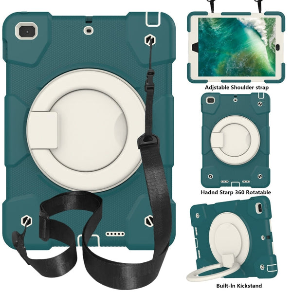 Silicone + PC Full Body Protection Tablet Case With Holder & Strap