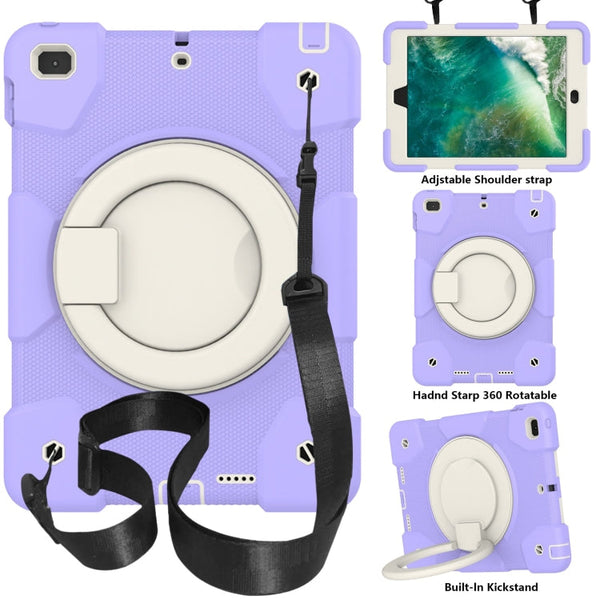 Silicone + PC Full Body Protection Tablet Case With Holder & Strap